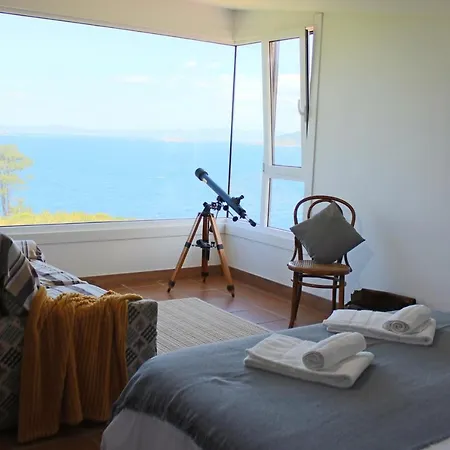 Amanecer En O Mar, Casa En Baiona Con Piscina 別荘 As Mariñas