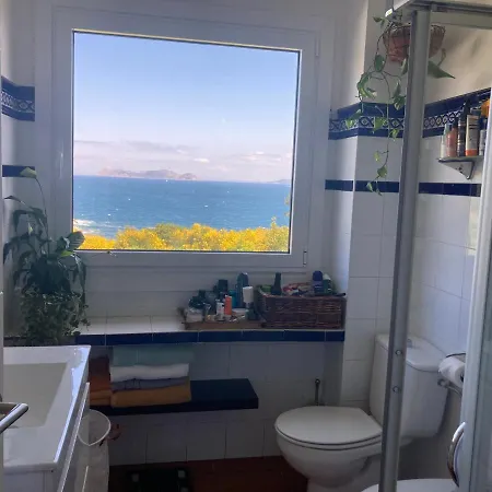 Amanecer En O Mar, Casa En Baiona Con Piscina 別荘 *