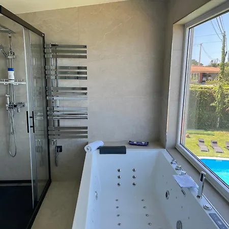 Amanecer En O Mar, Casa En Baiona Con Piscina Σπίτι διακοπών