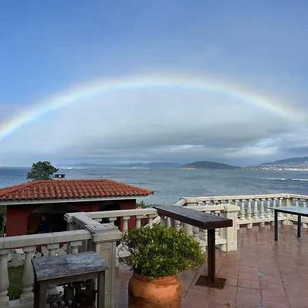 Amanecer En O Mar, Casa En Baiona Con Piscina Σπίτι διακοπών