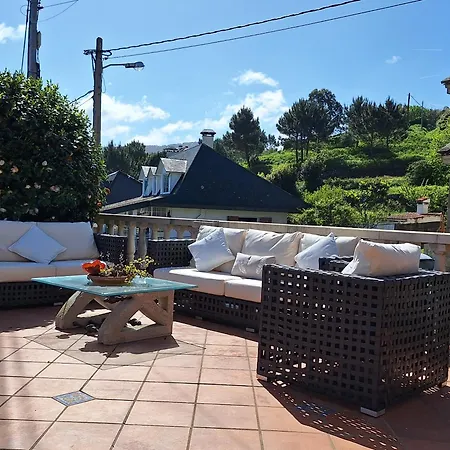 Amanecer En O Mar, Casa En Baiona Con Piscina Σπίτι διακοπών