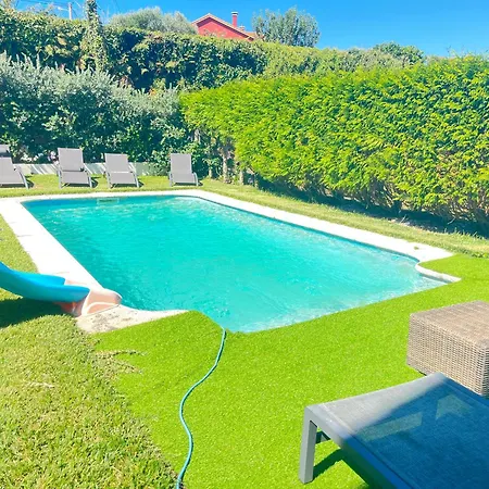 Amanecer En O Mar, Casa En Baiona Con Piscina *